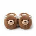 Cozy Bear Plush Slippers — 3D Cute Winter Indoor Warm Home Footwear