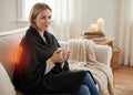USB Heated Shawl — 3 Heat Levels, Zippered Wrap (Normal & Tassel Styles)