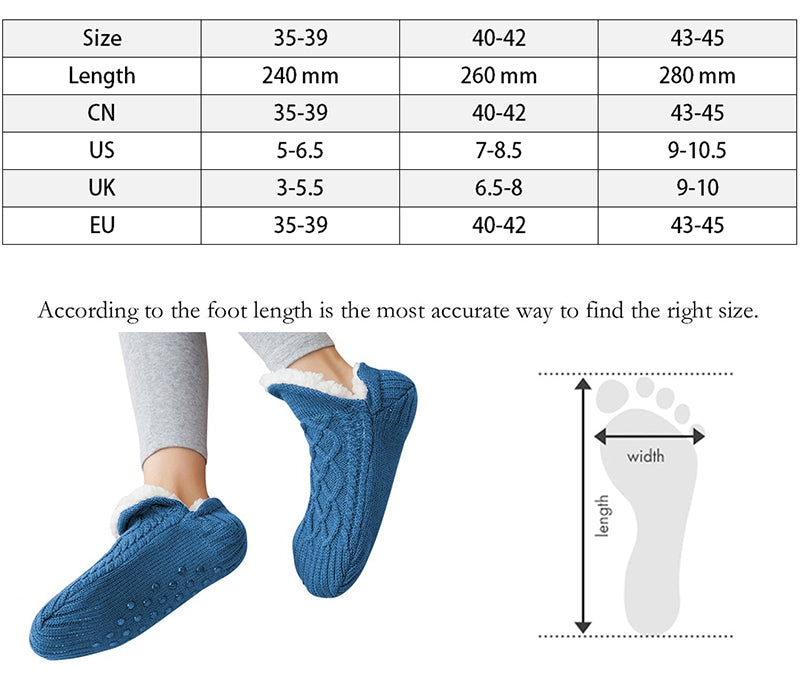 Men’s Thermal Slipper Socks (Non-Slip • Thick • Ultra Soft)