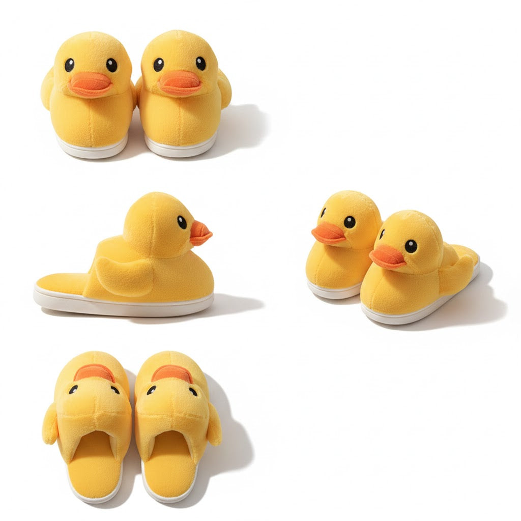 Cozy Duck Plush Slippers — Ultra-Soft Cartoon Warm Home Slippers (Men & Women)