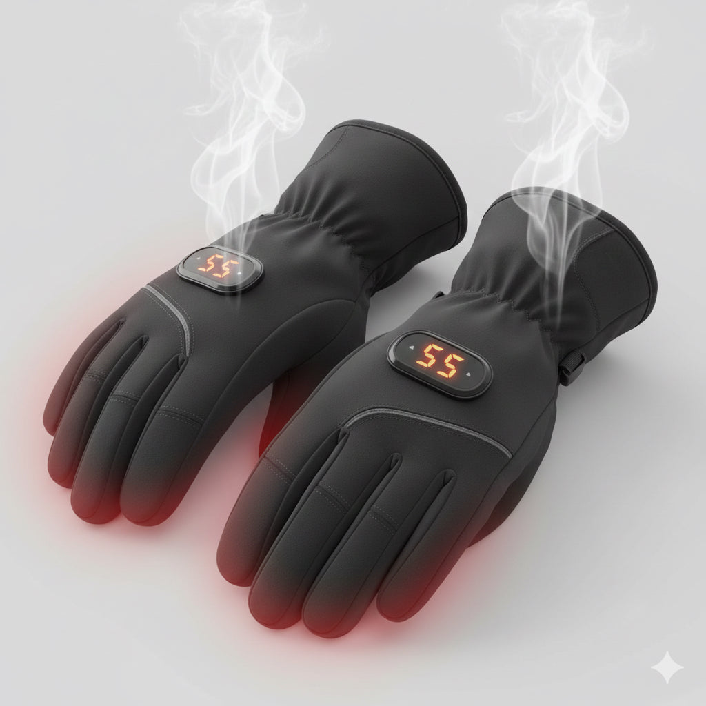 Rechargeable Heated Gloves — Instant Warmth for Cycling, Outdoor Work & Winter Sports