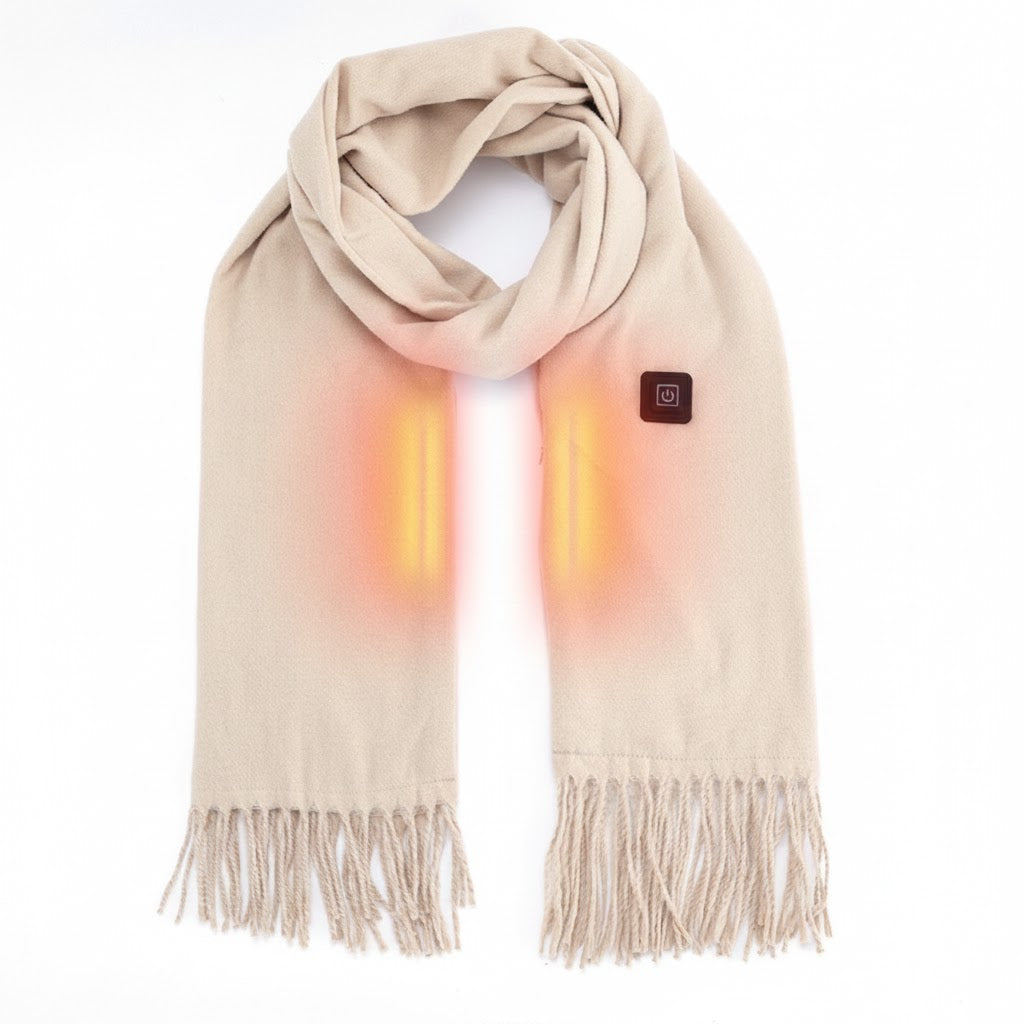 Electric Heated Winter Scarf – USB Warming Neck Wrap (3 Heat Modes)