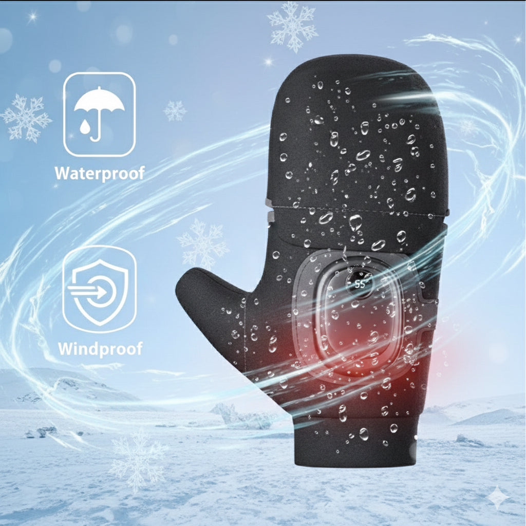 Rechargeable Heated Gloves — Instant Warmth for Cycling, Outdoor Work & Winter Sports