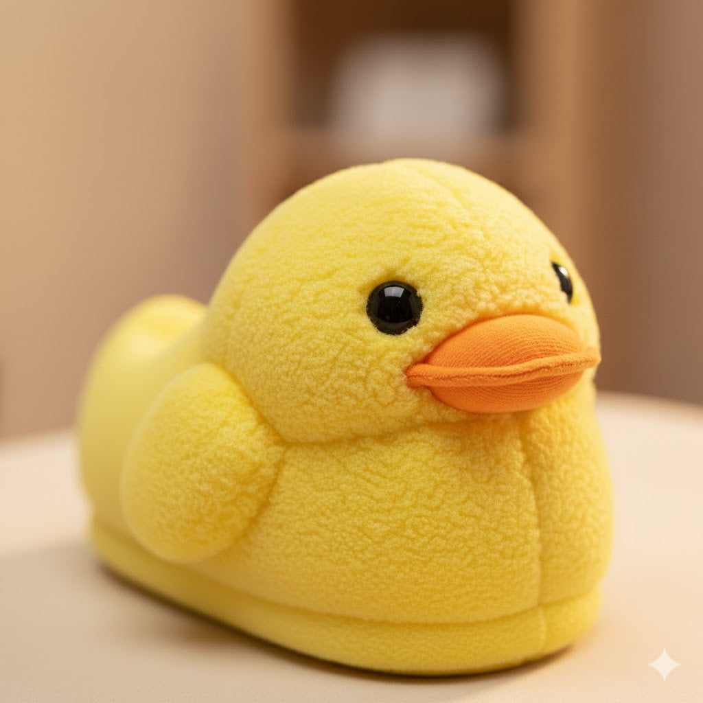 Cozy Duck Plush Slippers — Ultra-Soft Cartoon Warm Home Slippers (Men & Women)