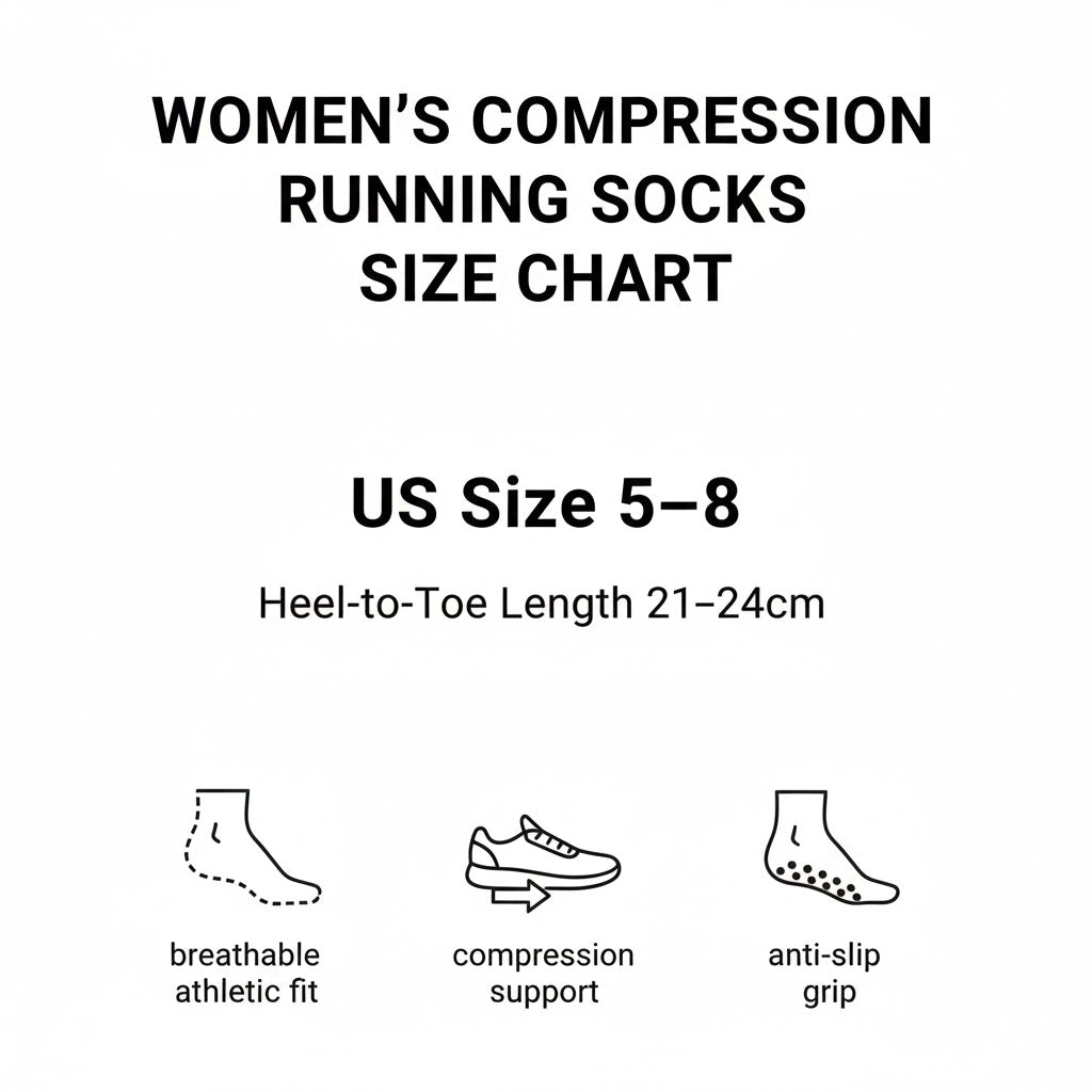 9 Pairs Women Colorful Socks Compression Running Socks