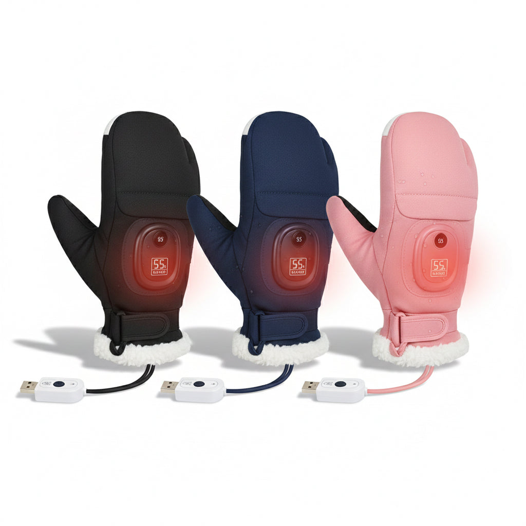 Rechargeable Heated Gloves — Instant Warmth for Cycling, Outdoor Work & Winter Sports