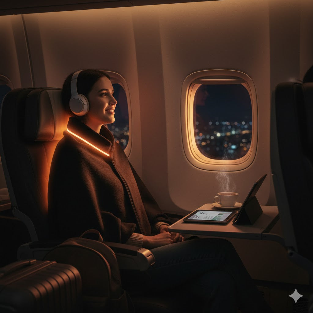 USB Heated Shawl — 3 Heat Levels, Zippered Wrap (Normal & Tassel Styles)