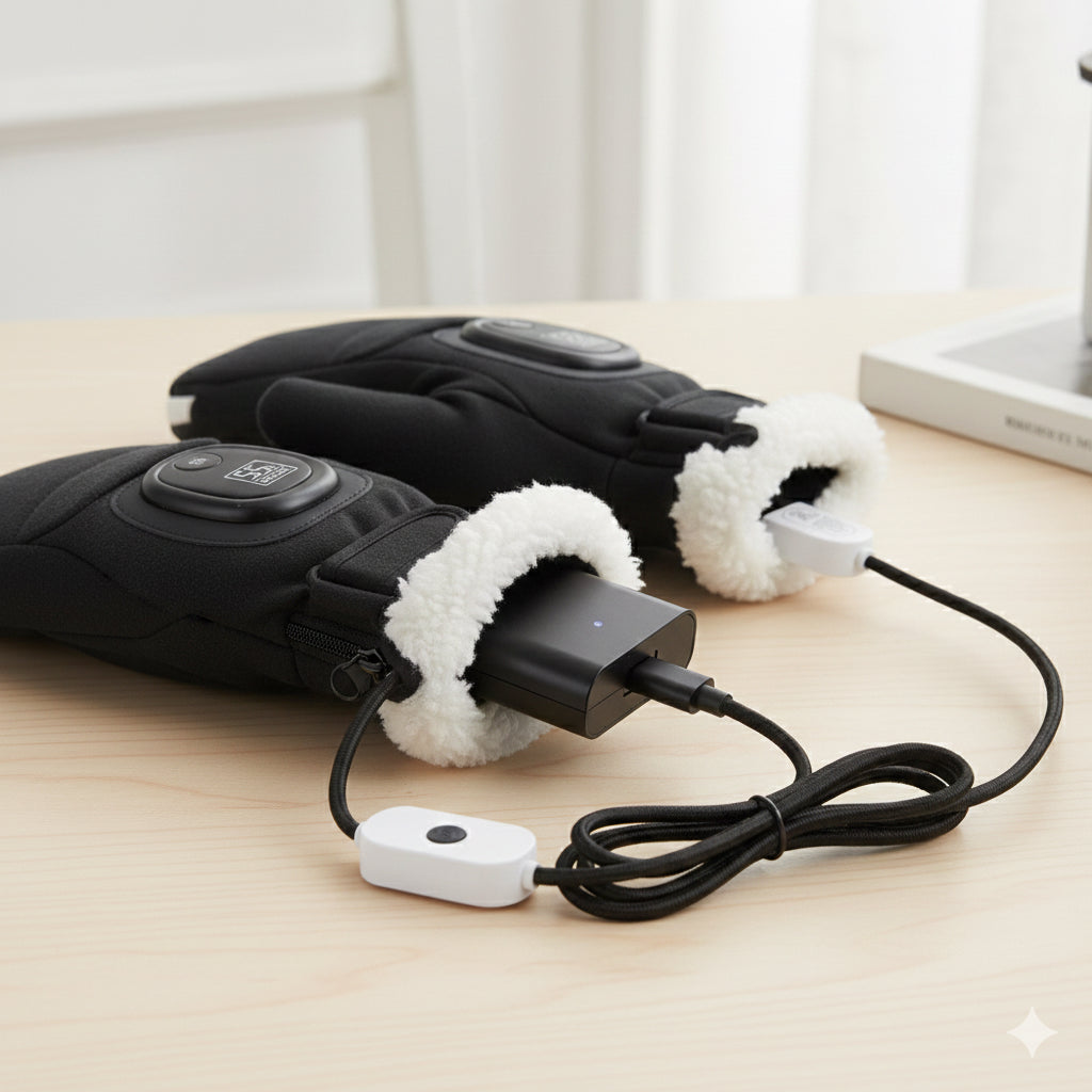 Rechargeable Heated Gloves — Instant Warmth for Cycling, Outdoor Work & Winter Sports