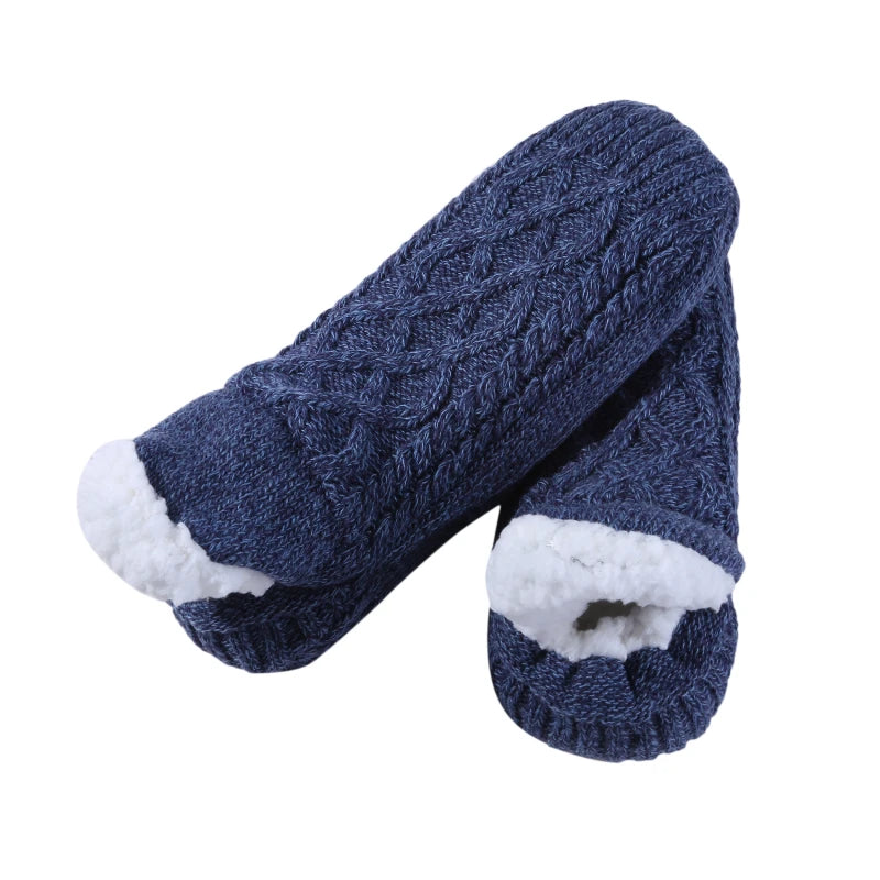 Men’s Thermal Slipper Socks (Non-Slip • Thick • Ultra Soft)